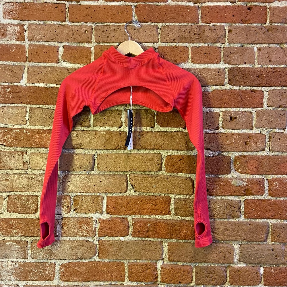 NWT Adam Selman Sport Seamless Micro Mock Neck